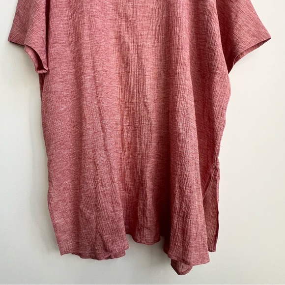 Soft Surroundings Whisper Linen Topper Rose Lightweight Gauzy Kimono Shawl XL - Picture 11 of 11